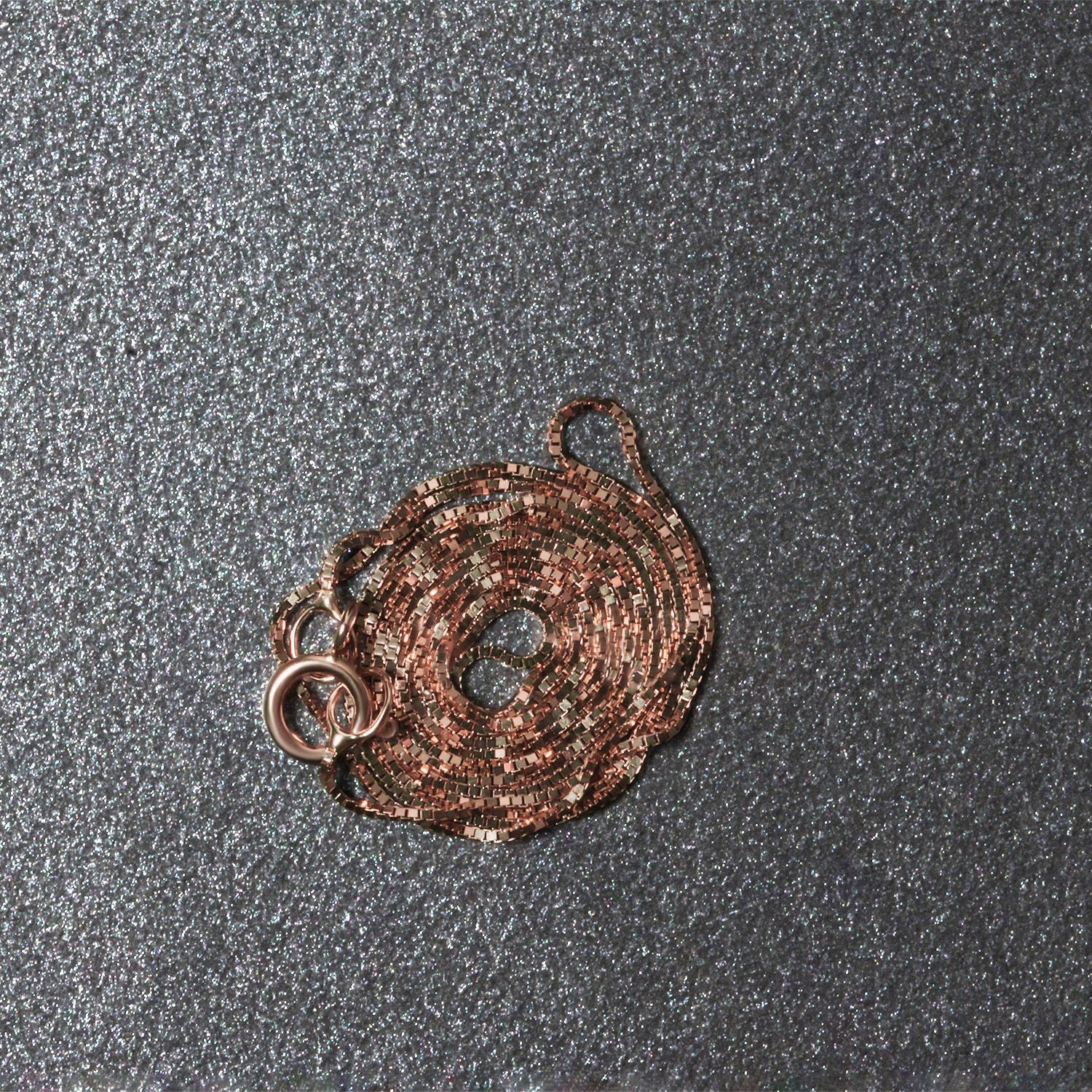 14k roségouden klassieke boxketting (0,45 mm)