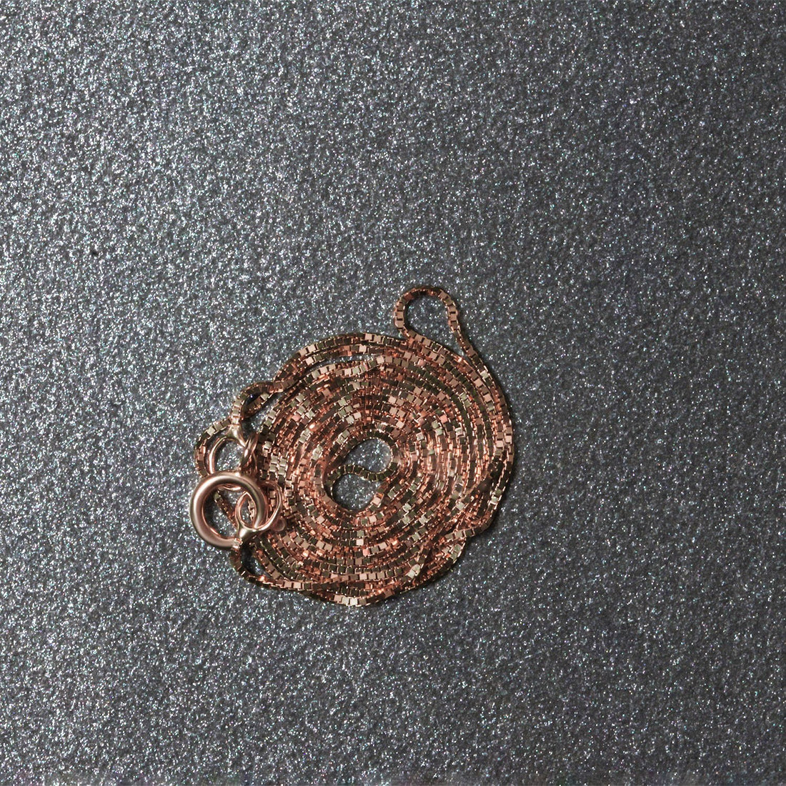 14k roségouden klassieke boxketting (0,45 mm)