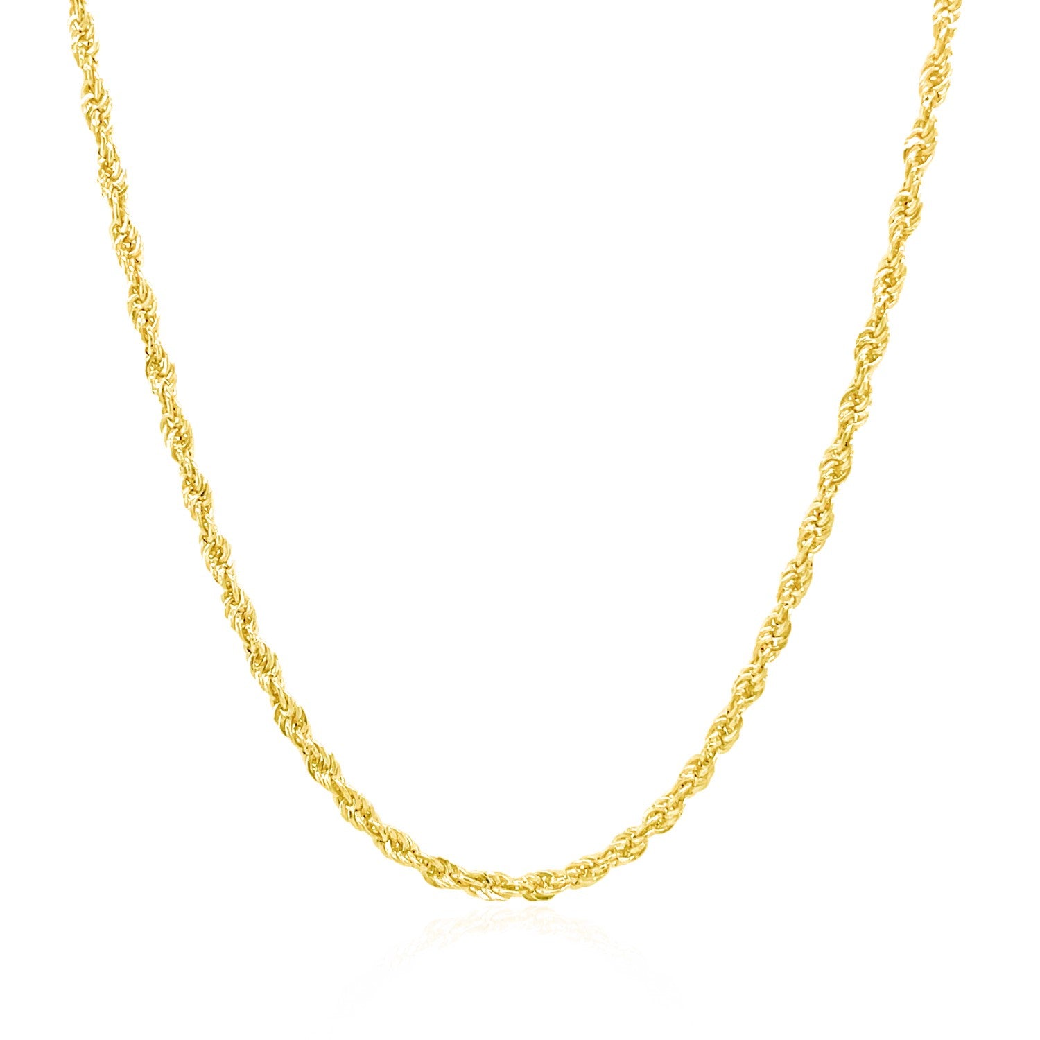 14k geelgouden licht touwketting (2,00 mm)