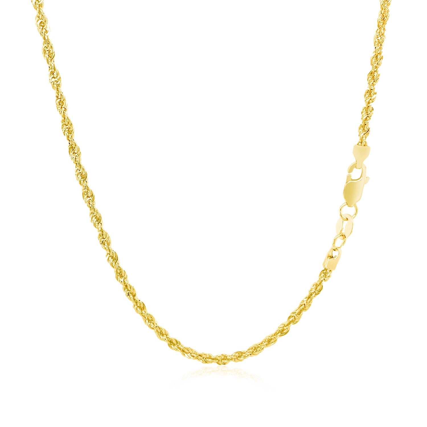 14k geelgouden licht touwketting (2,00 mm)