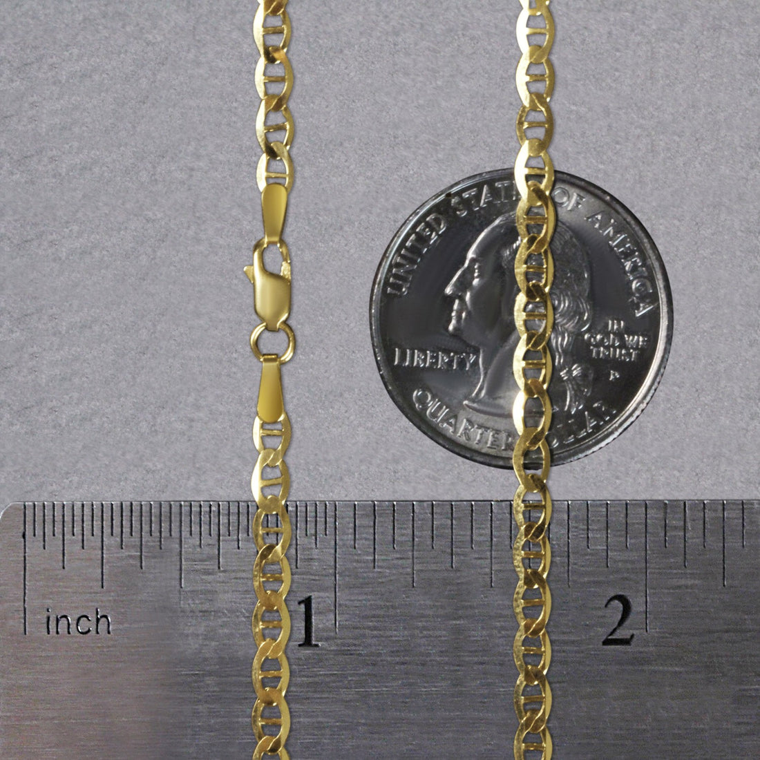 10k Yellow Gold Mariner Link Chain (3.20 mm)