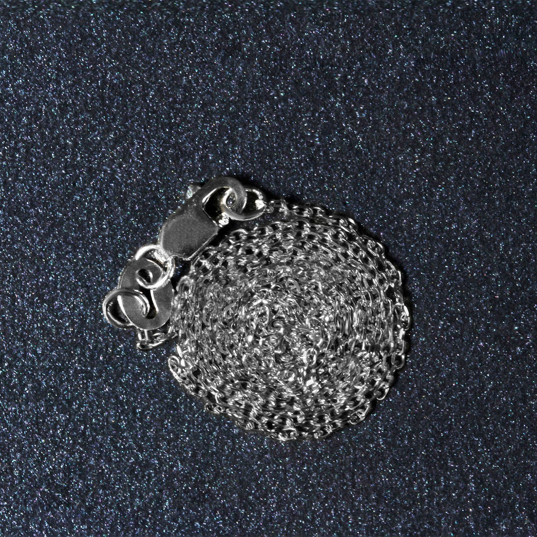 14k witte diamantgeslepen kabelschakelketting (0,87 mm)