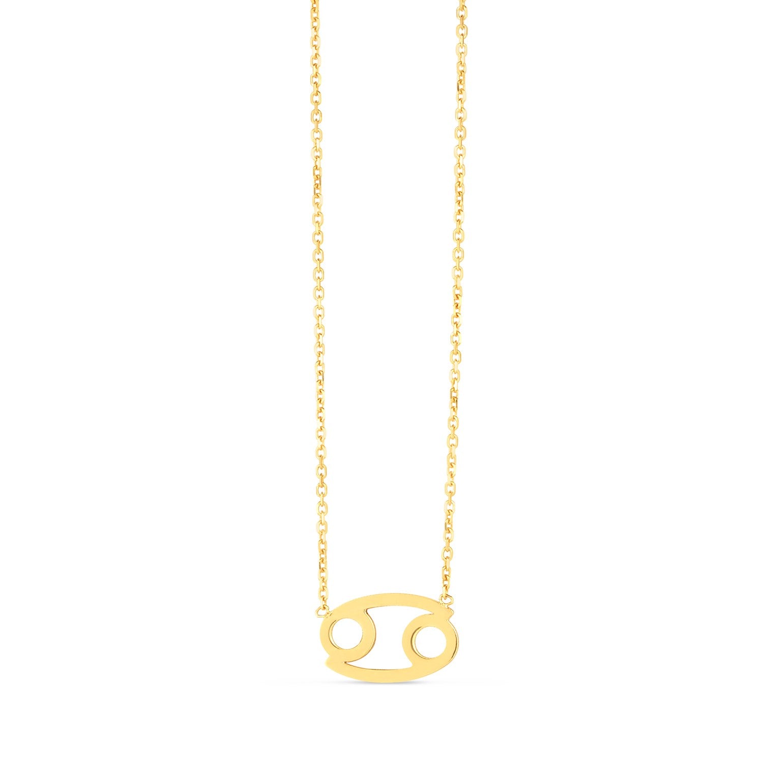 Collier Cancer en or jaune 14 carats