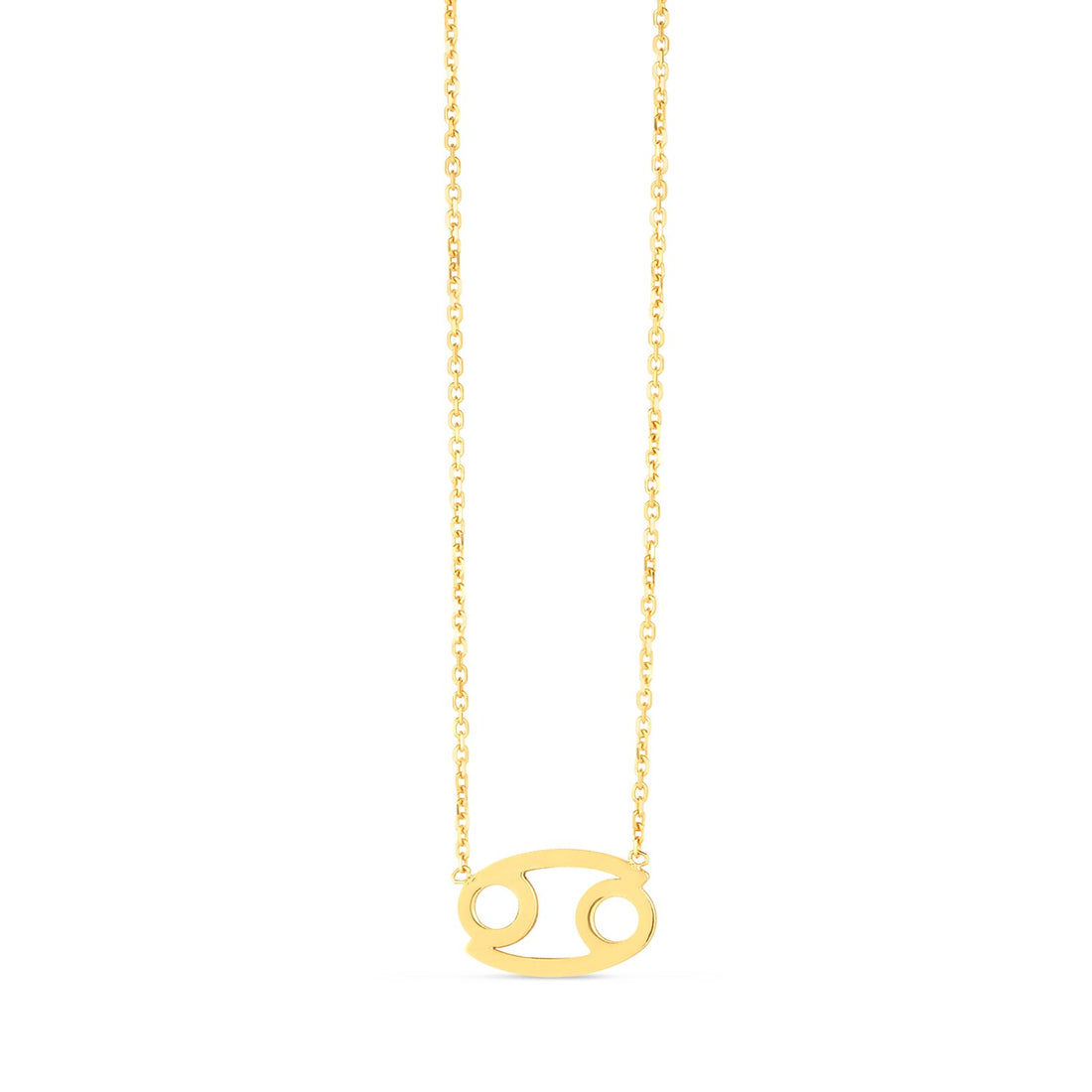 Collier Cancer en or jaune 14 carats