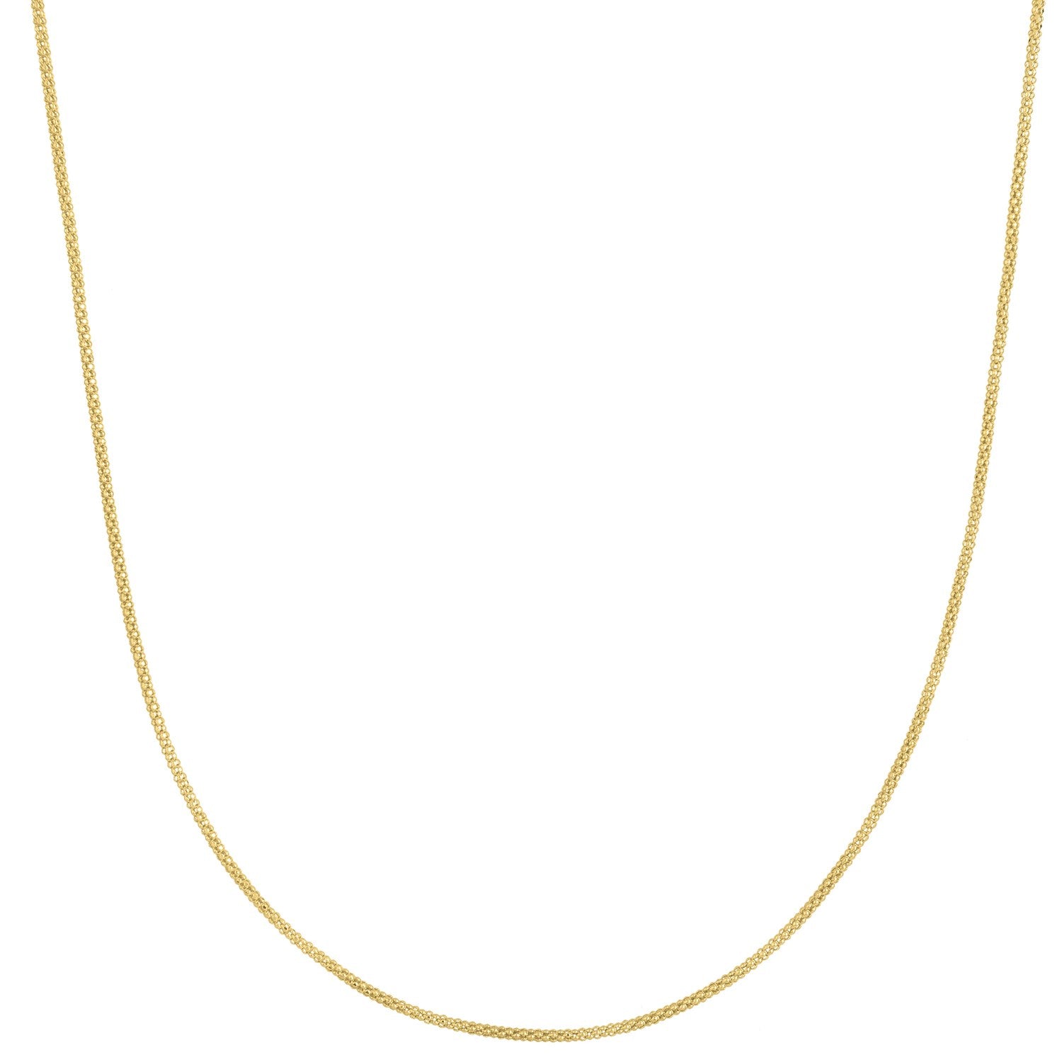 Popcorn Chain in 14k Yellow Gold (1.30 mm)