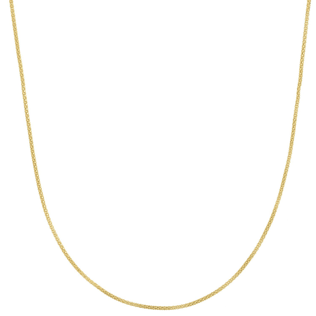 Popcorn Chain in 14k Yellow Gold (1.30 mm)