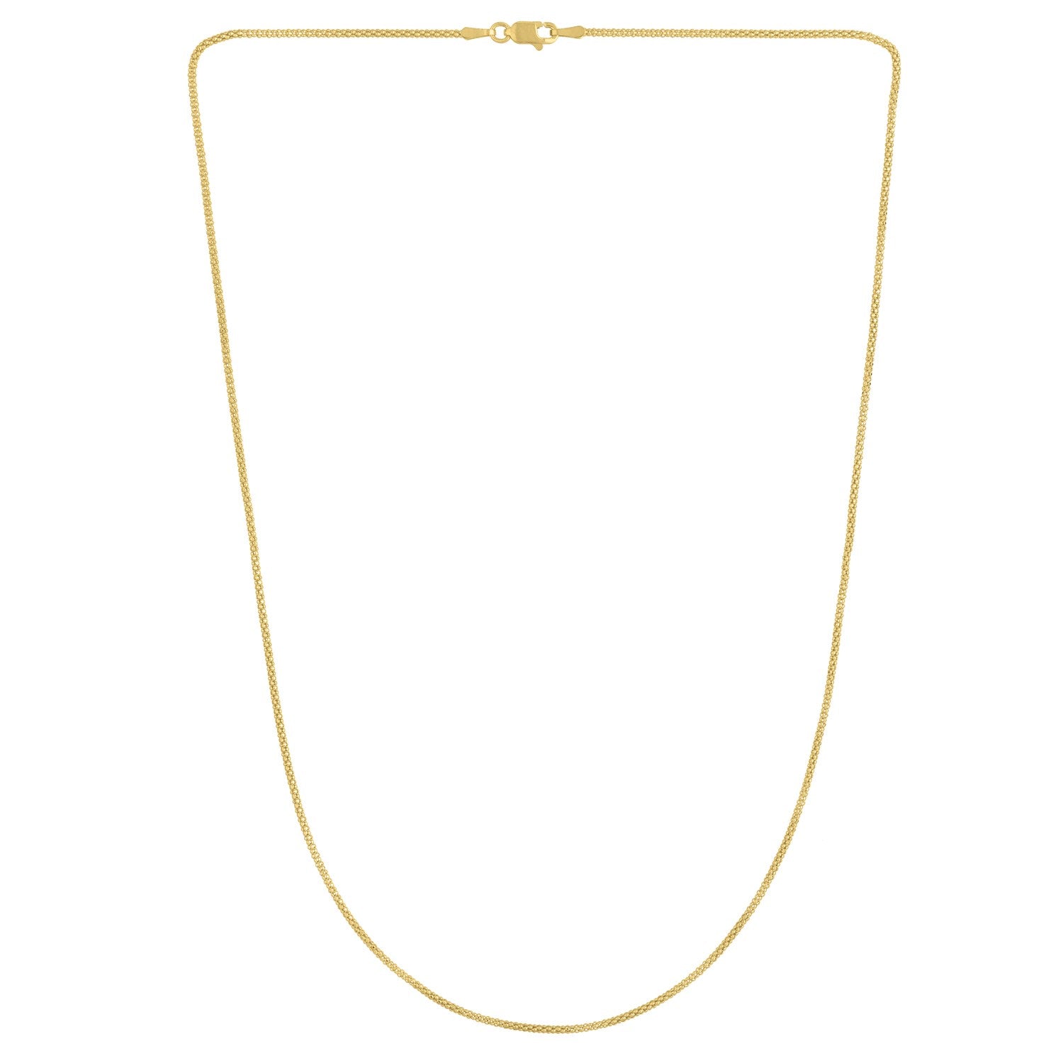 Popcorn Chain in 14k Yellow Gold (1.30 mm)