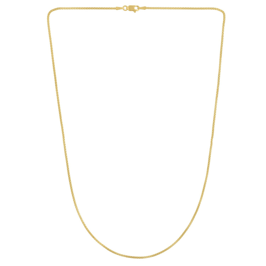 Popcorn Chain in 14k Yellow Gold (1.30 mm)