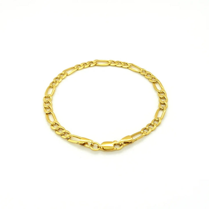 14k Yellow Gold Lite Figaro Bracelet (4.70 mm)