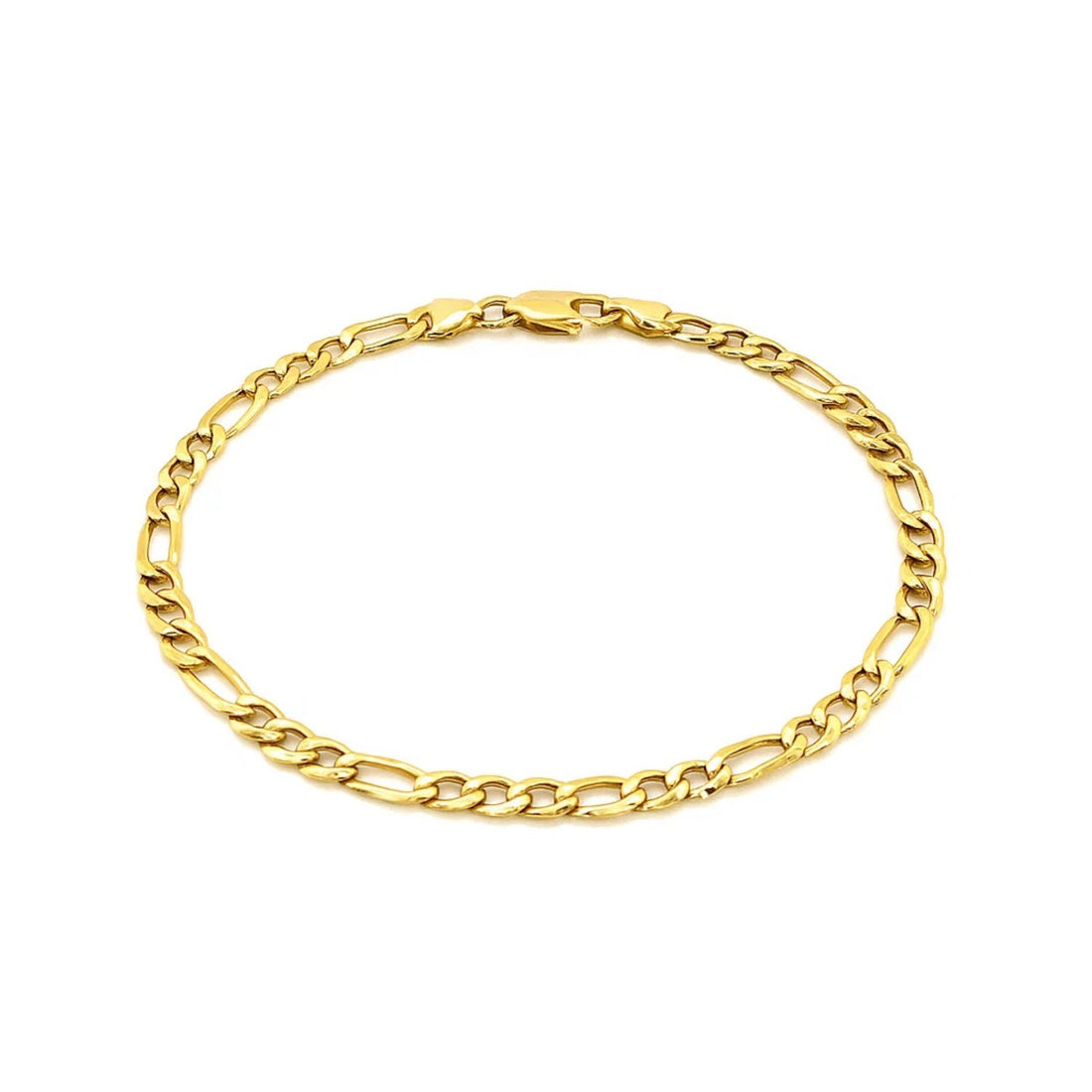 14k Yellow Gold Lite Figaro Bracelet (4.70 mm)