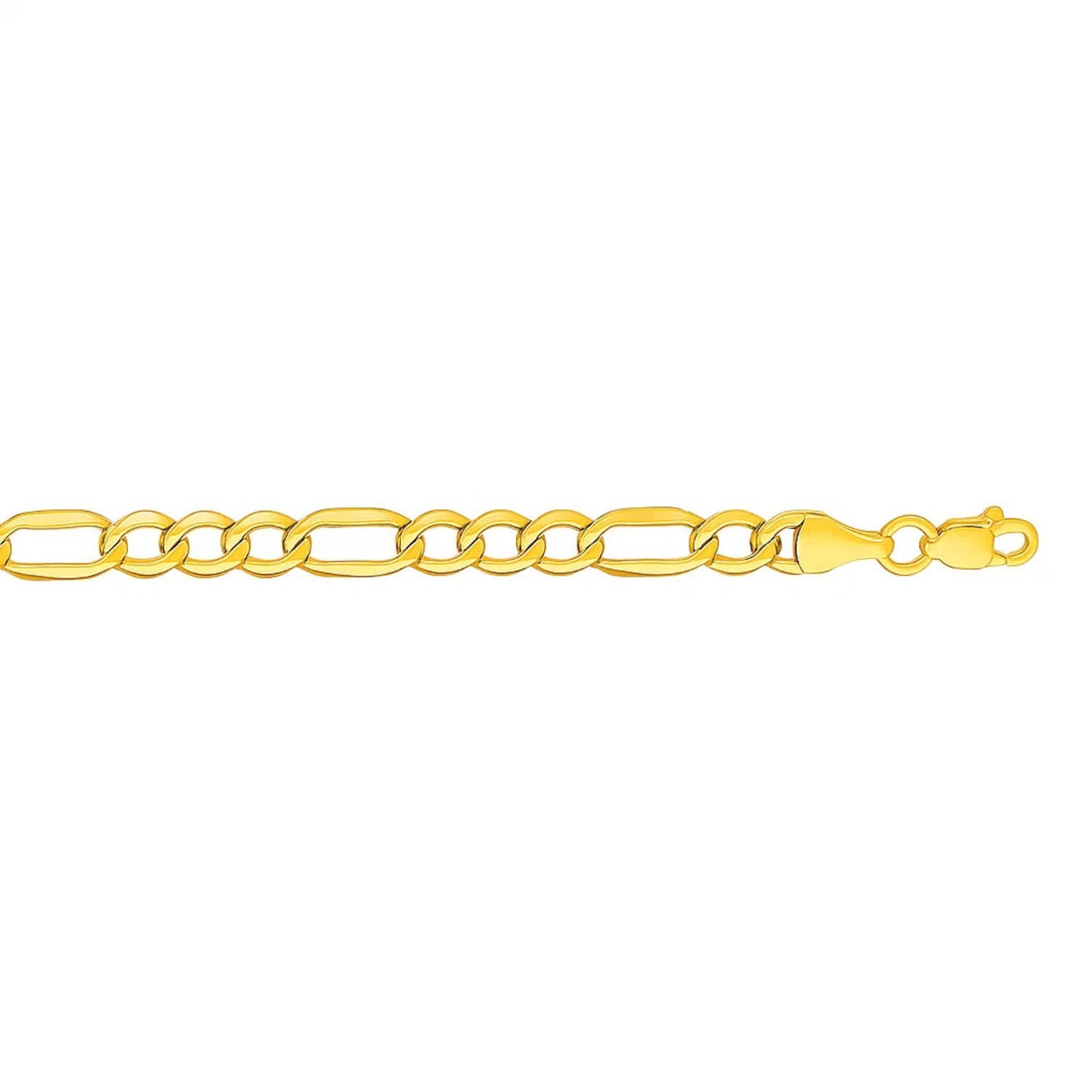 14k Yellow Gold Lite Figaro Bracelet (4.70 mm)