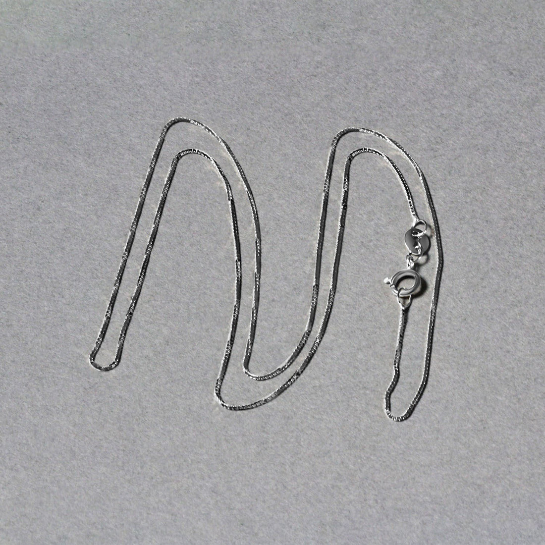 14k witgouden klassieke boxketting (0,60 mm)