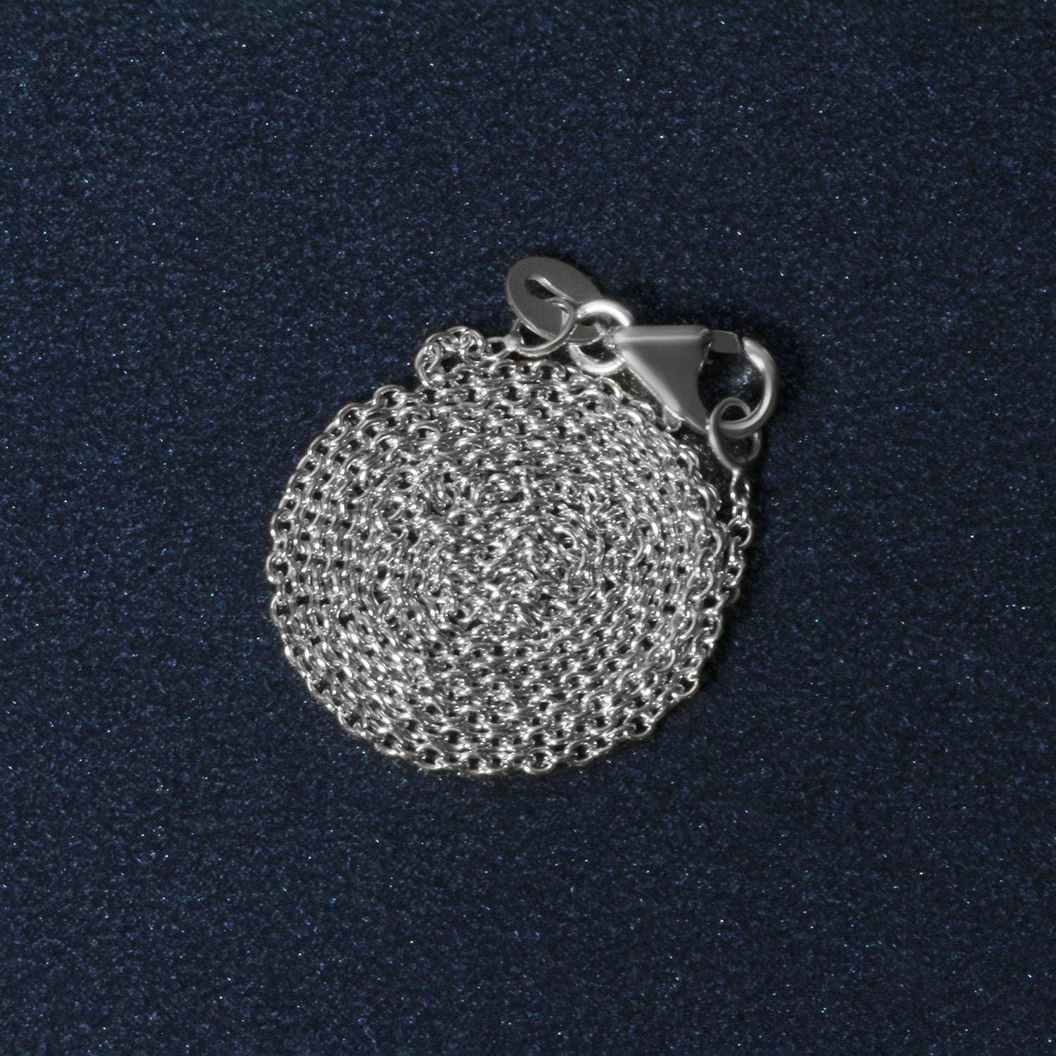 14k witgouden ovale kabelschakelketting (1,20 mm)