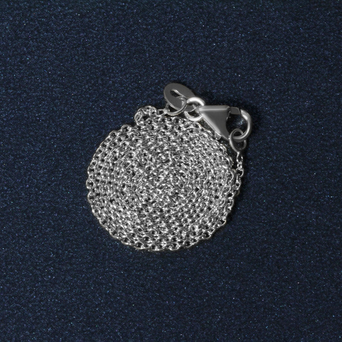 14k witgouden ovale kabelschakelketting (1,20 mm)