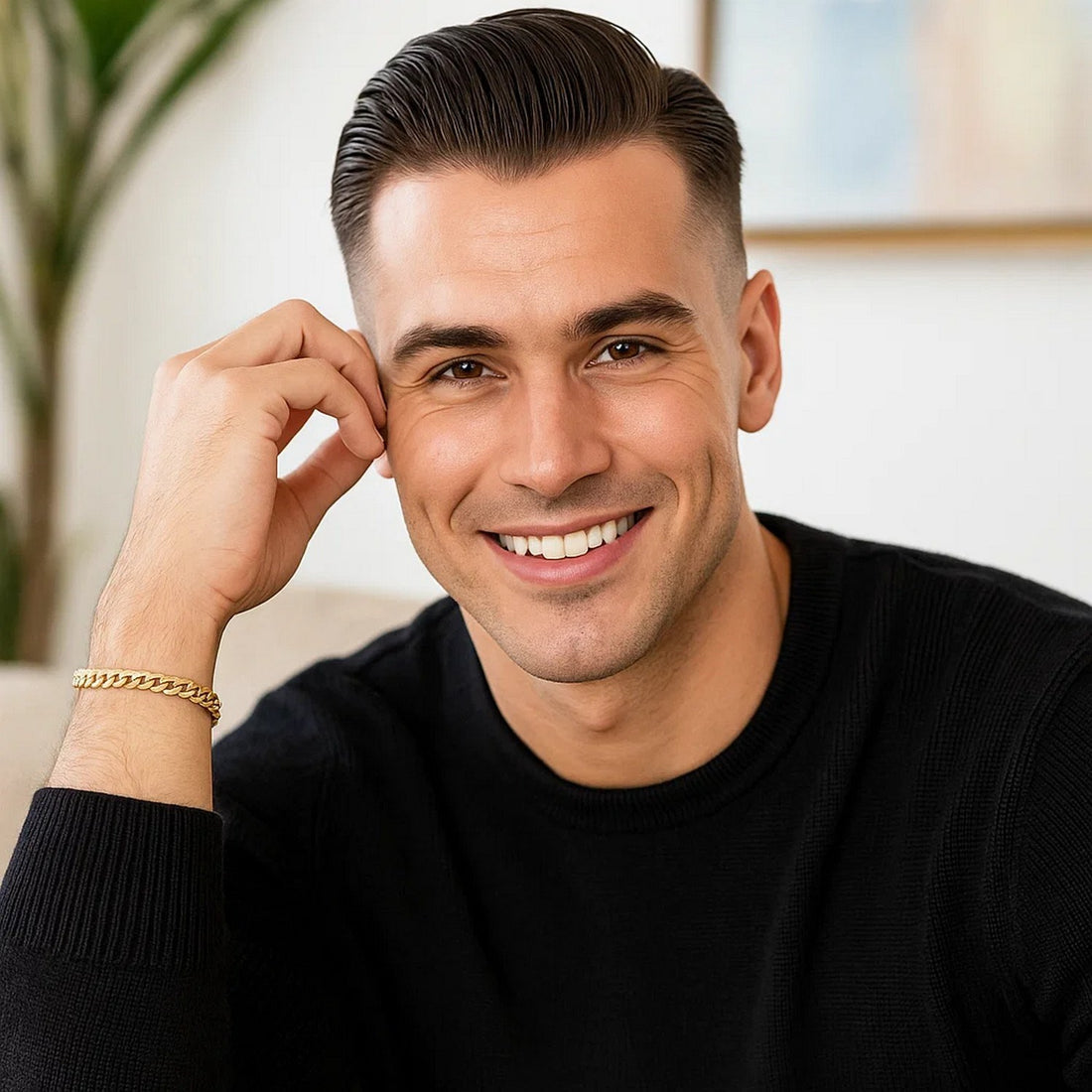 14k Yellow Gold Classic Miami Cuban Solid Bracelet (5.00 mm)