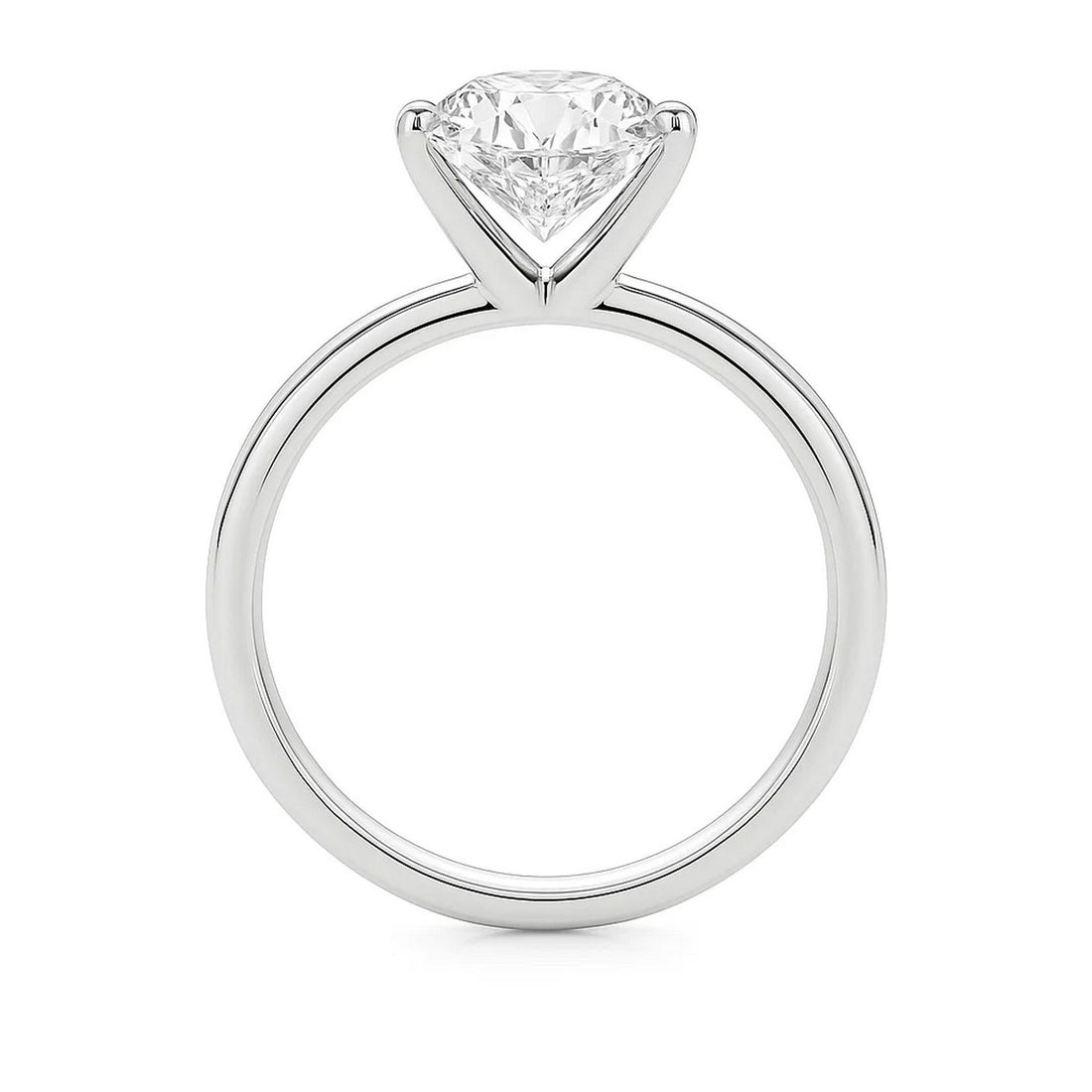 5 Carat Princess Lab Grown IGI G/VS1 Diamond Solitaire Ring in 14K White Gold