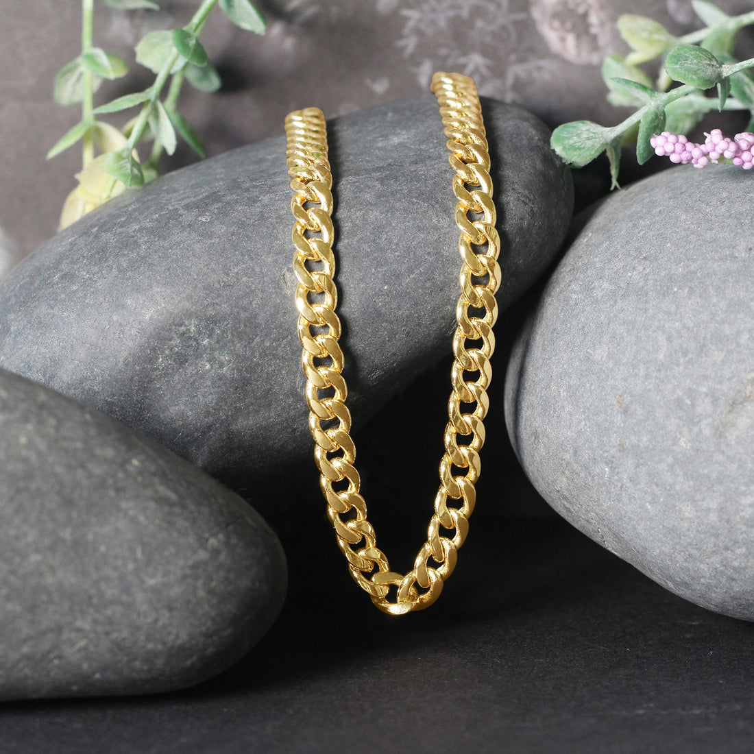 5.5mm 10k Yellow Gold Light Miami Cuban Chain