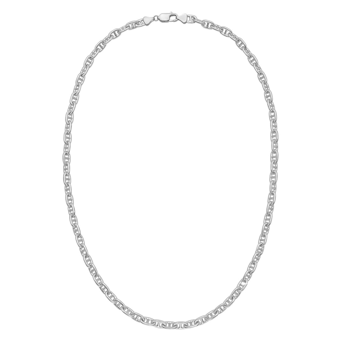 Sterling Silver Anchor Chain Necklace (6.40 mm)
