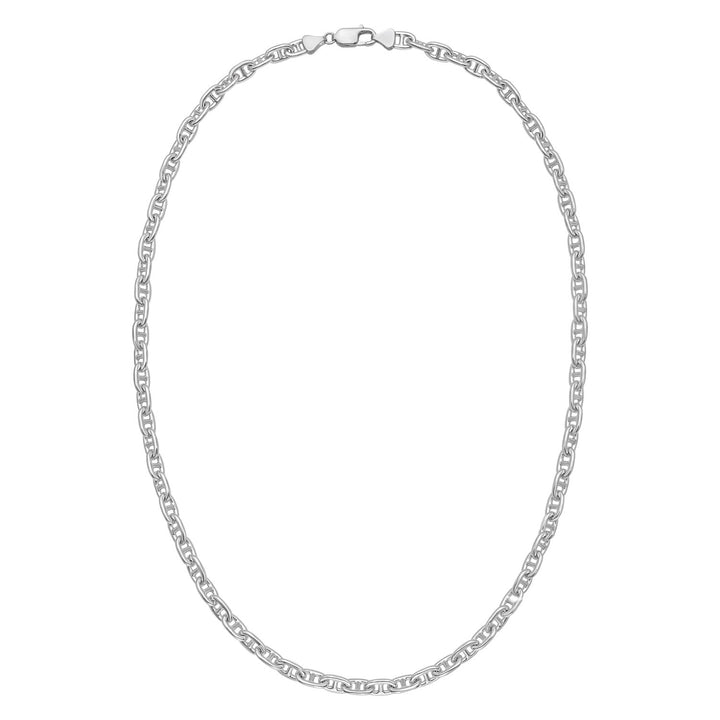 Sterling Silver Anchor Chain Necklace (6.40 mm)