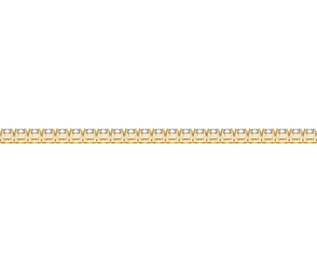 Lab Grown Round Diamond Tennis Bracelet in 14k Yellow Gold (2 cctw F/G  VS2/SI1)