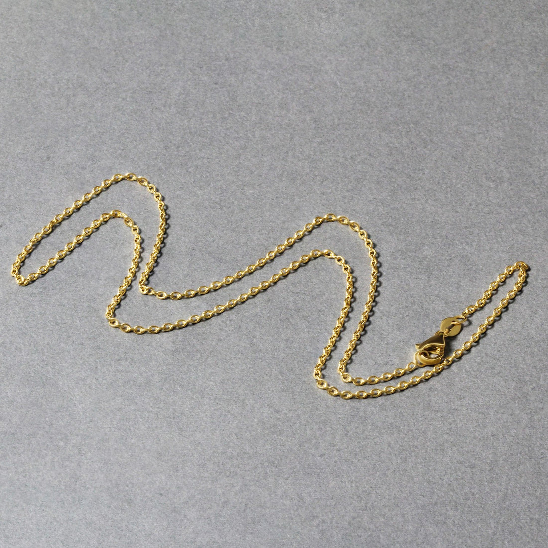 14k Yellow Gold Oval Cable Link Chain (1.50 mm)