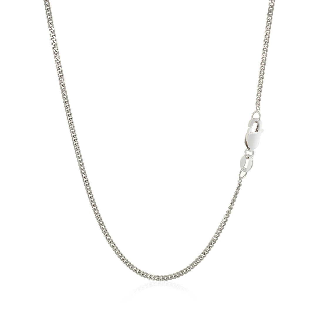 10k White Gold Gourmette Chain  (1.40 mm)
