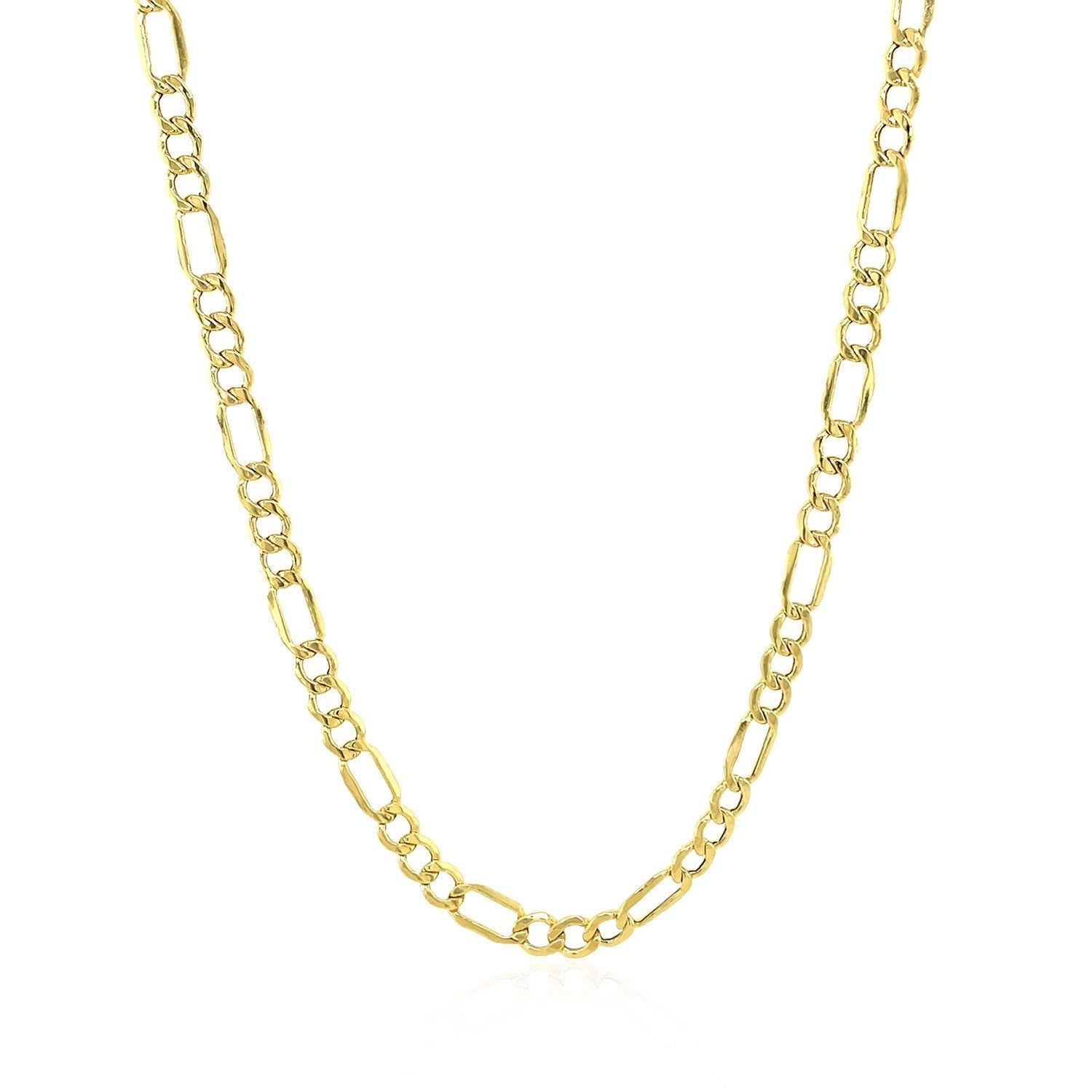 14k geelgouden Lite Figaro-ketting (3,70 mm)
