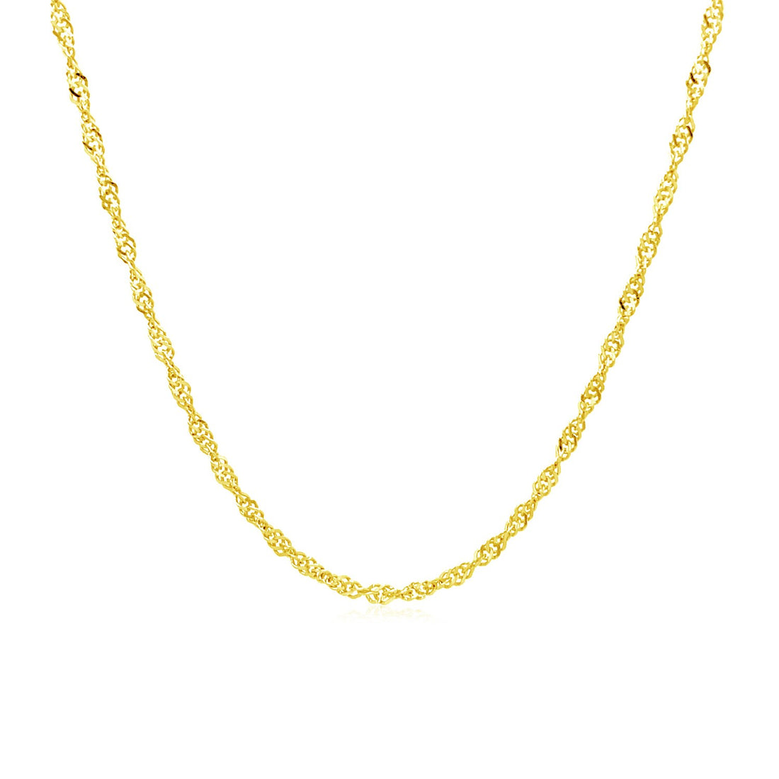 10k geelgouden Singapore-ketting (1,50 mm)