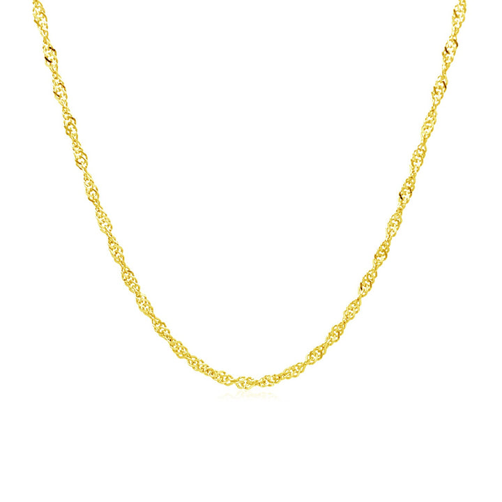 10k geelgouden Singapore-ketting (1,50 mm)