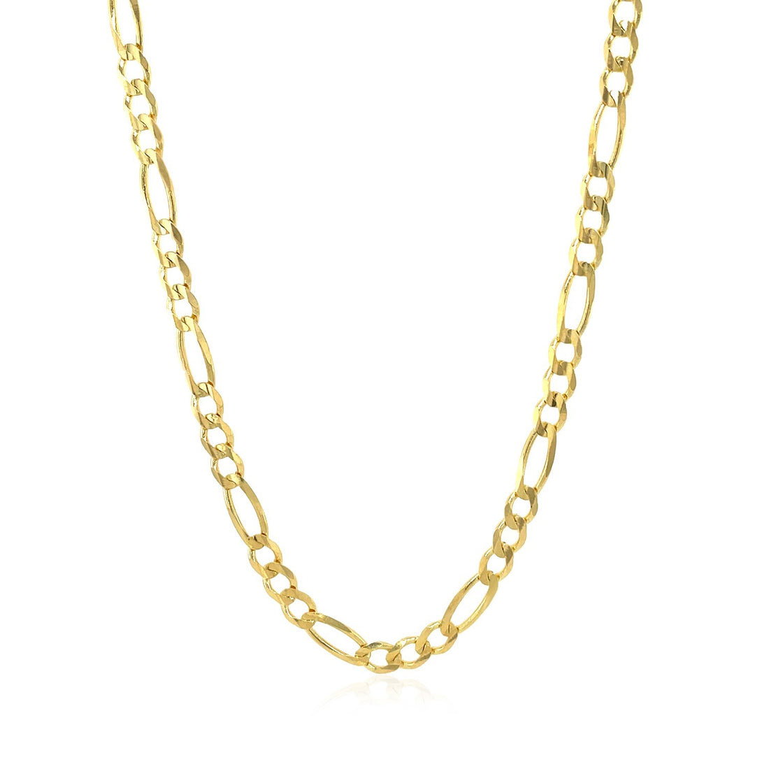 10K geelgouden massief Figaro-ketting (3,70 mm)