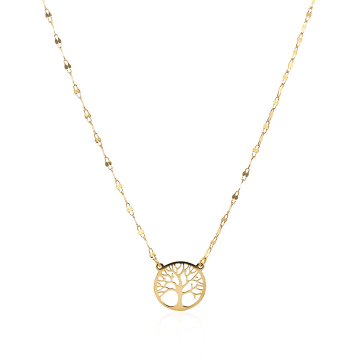 Collier Arbre de Vie en or jaune 14 carats