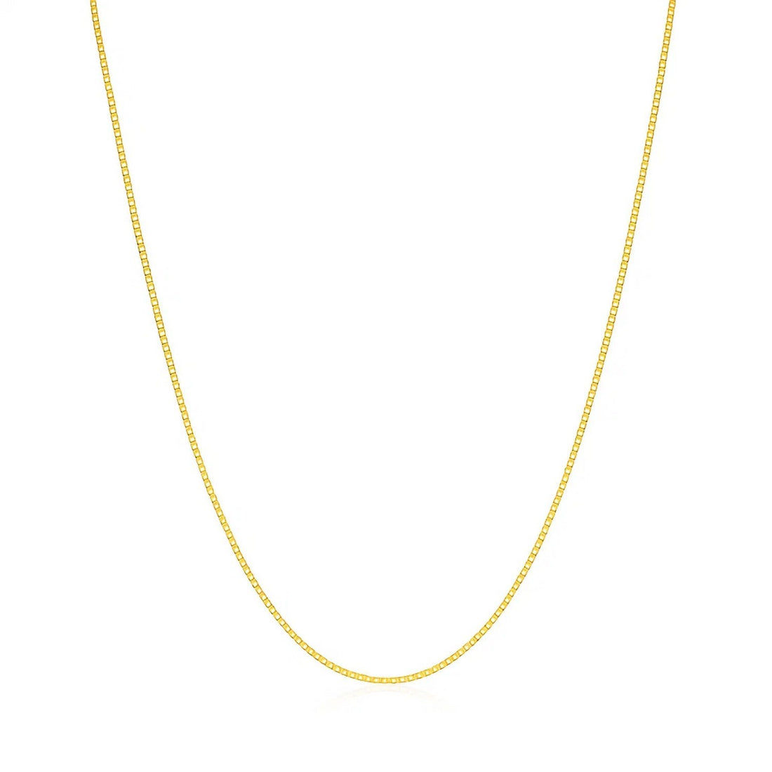 Chaîne classique en or jaune 14 carats (0,60 mm)