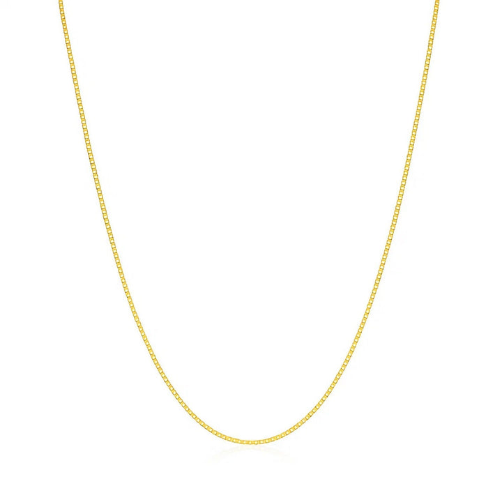 14k Yellow Gold Classic Box Chain (0.60 mm)