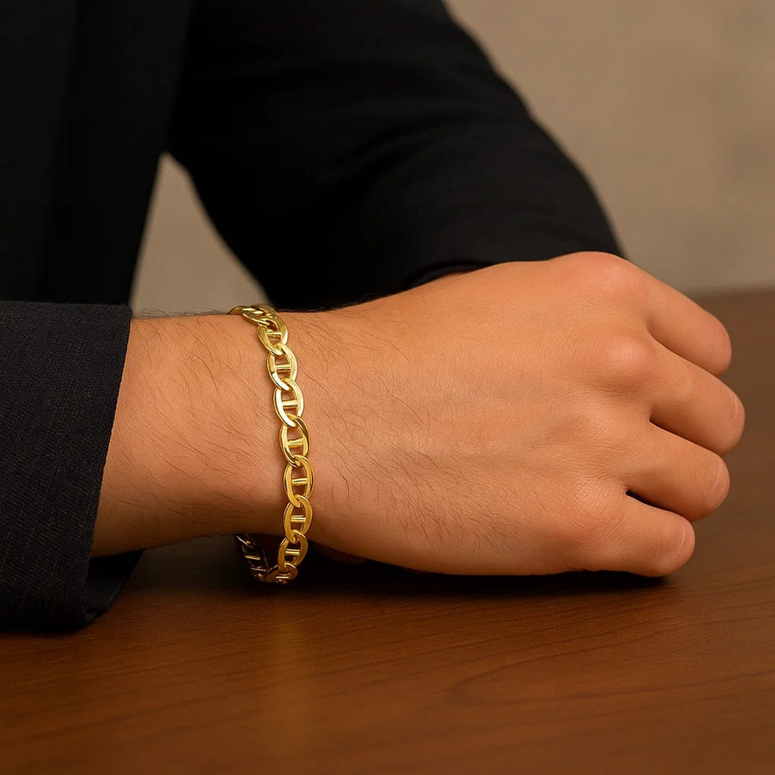 14k Yellow Gold Mariner Link Bracelet (5.10 mm)