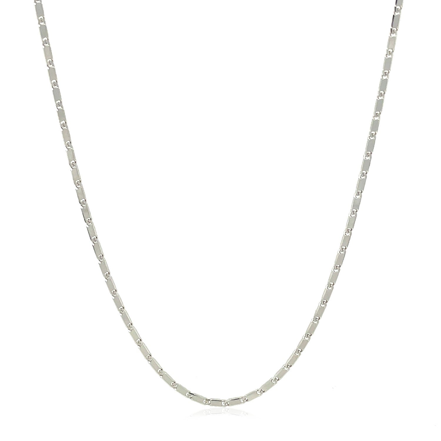 14k witgouden Lumina hangerketting (1,00 mm)