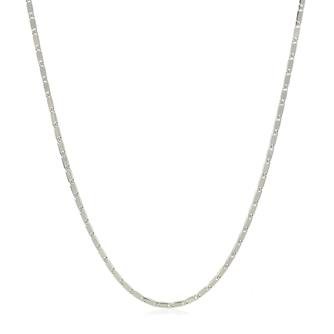 14k witgouden Lumina hangerketting (1,00 mm)