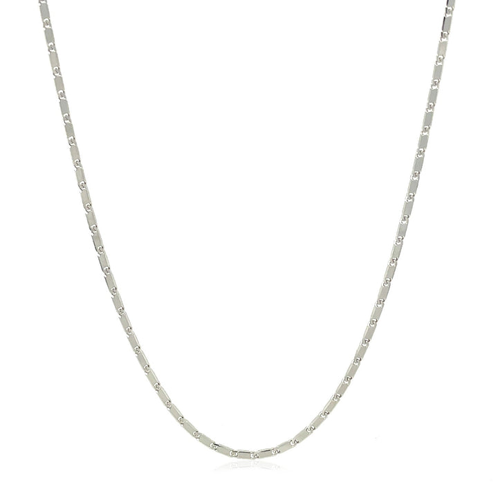 14k witgouden Lumina hangerketting (1,00 mm)