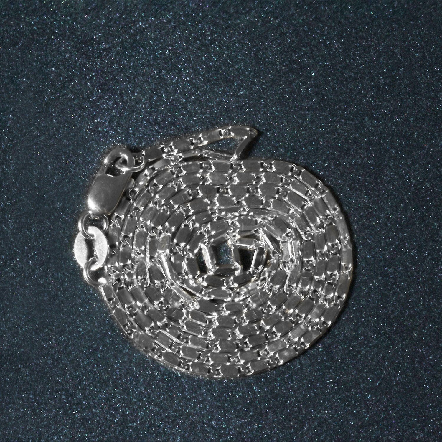 14k witgouden Lumina hangerketting (1,00 mm)