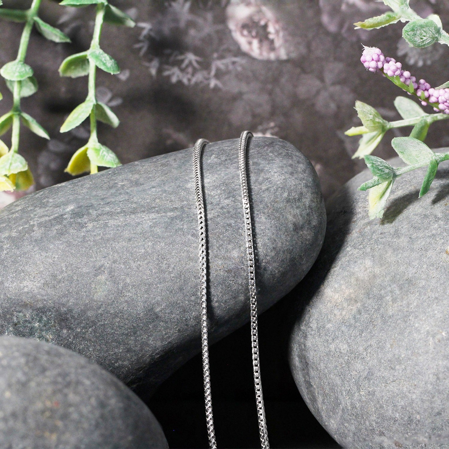 14k witgouden Franco-ketting (1,20 mm)