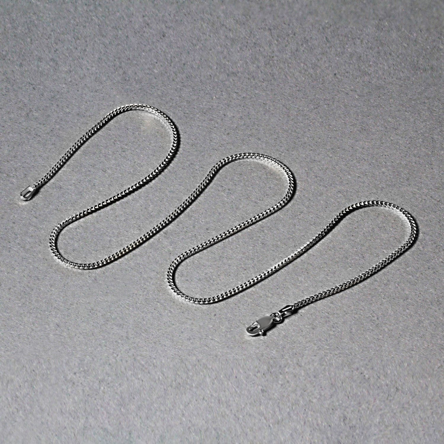 14k witgouden Franco-ketting (1,20 mm)