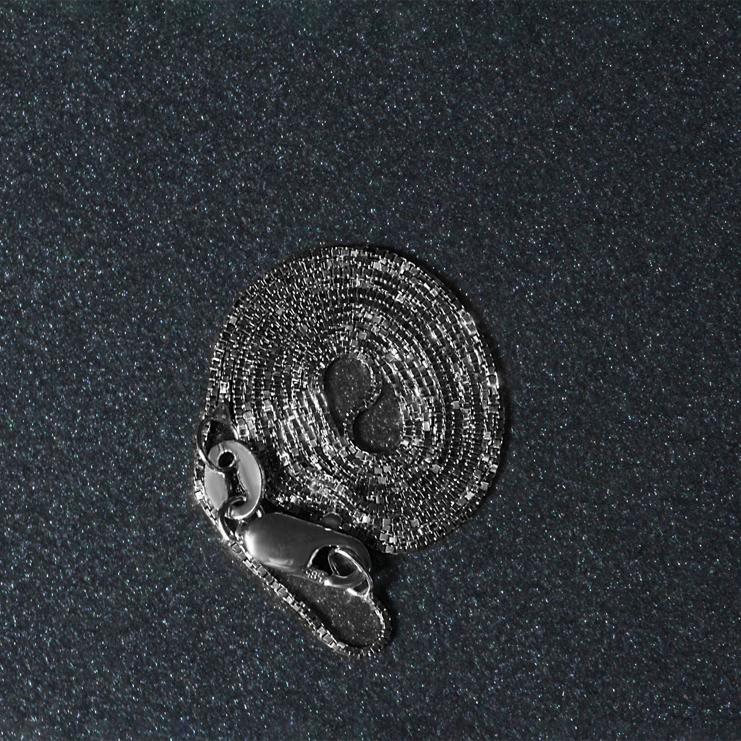 14k witgouden klassieke boxketting (0,60 mm)