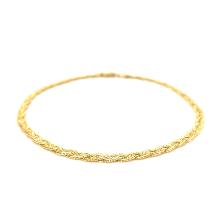 14k Yellow Gold Braided Bracelet  (3.50 mm)