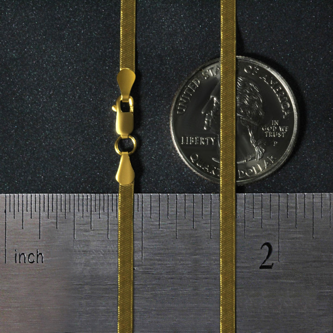 14k Yellow Gold Super Flex Herringbone Chain (2.80 mm)