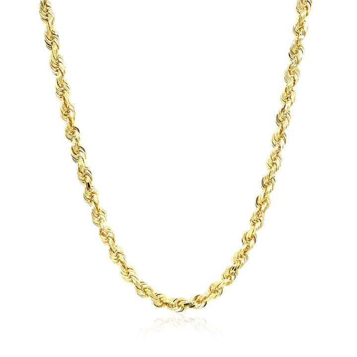 10k geelgouden ketting met massief diamantgeslepen ketting (3,50 mm)