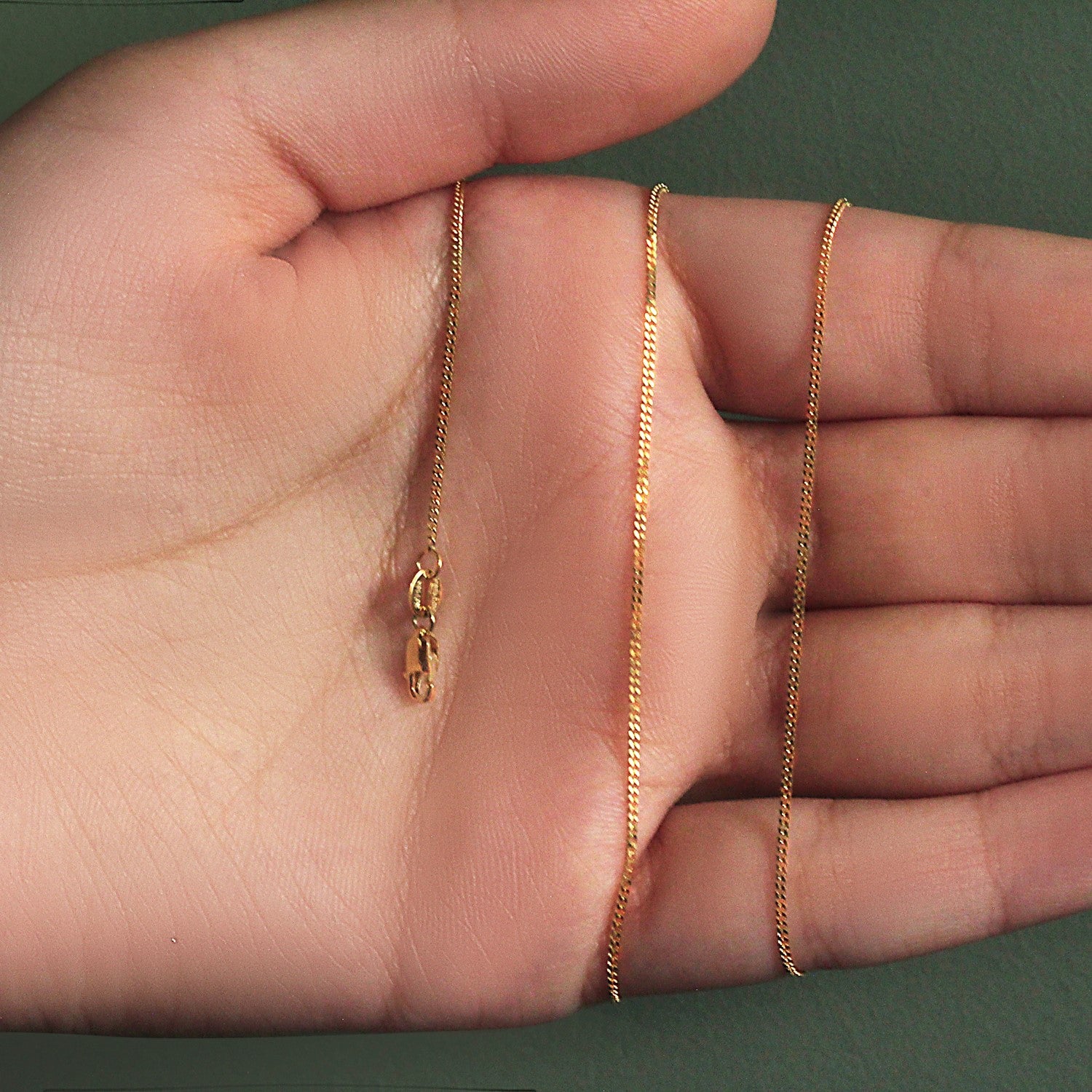 14k geelgouden gouretteketting 1,0 mm (1,00 mm)