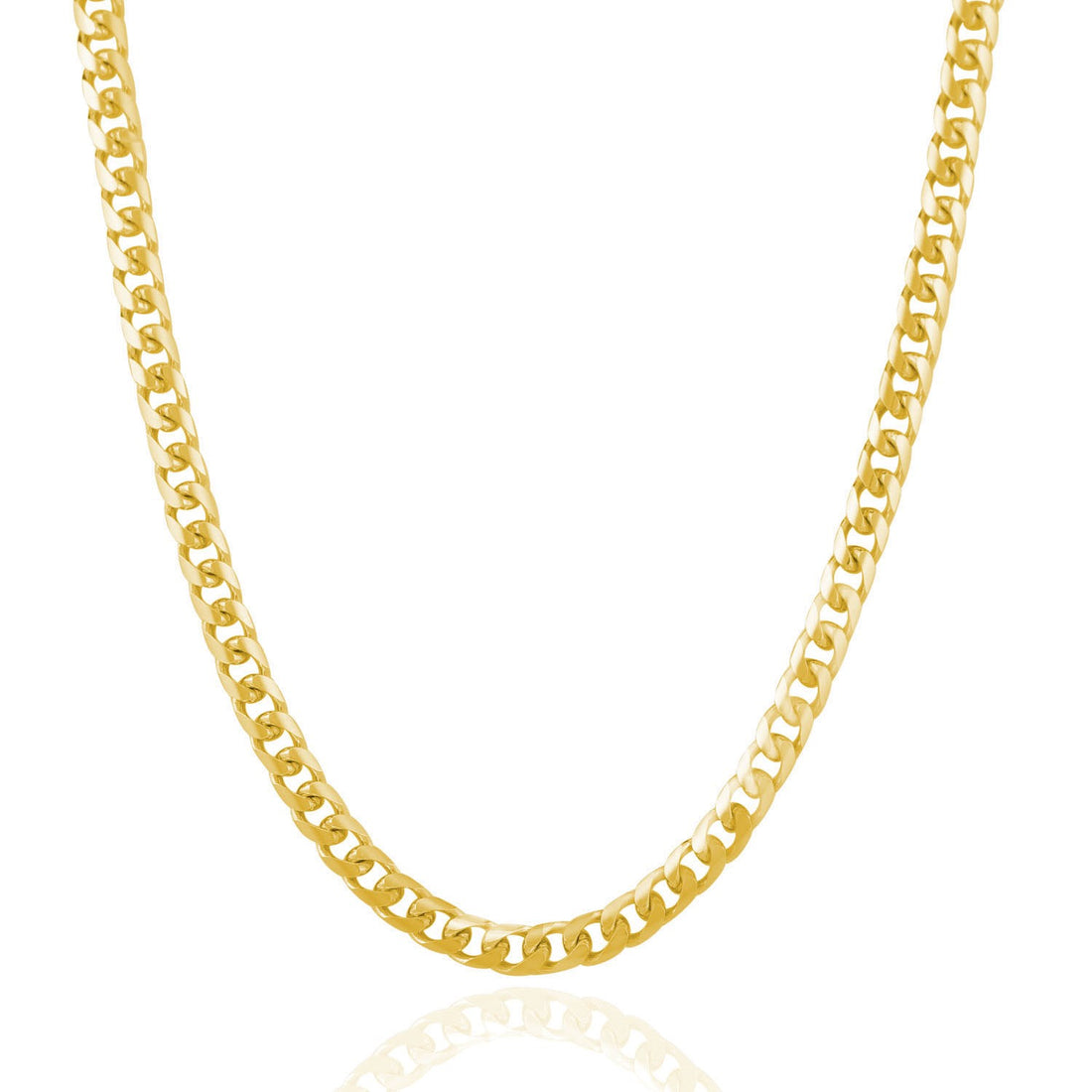 14k Yellow Gold Solid Miami Cuban Chain (5.00 mm)