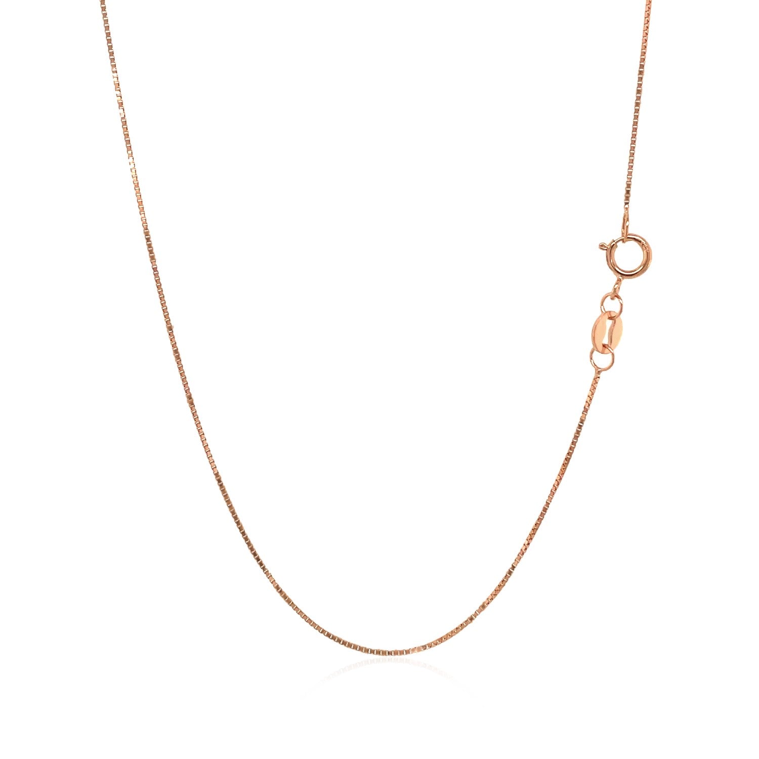 14k roségouden klassieke boxketting 0,60 mm