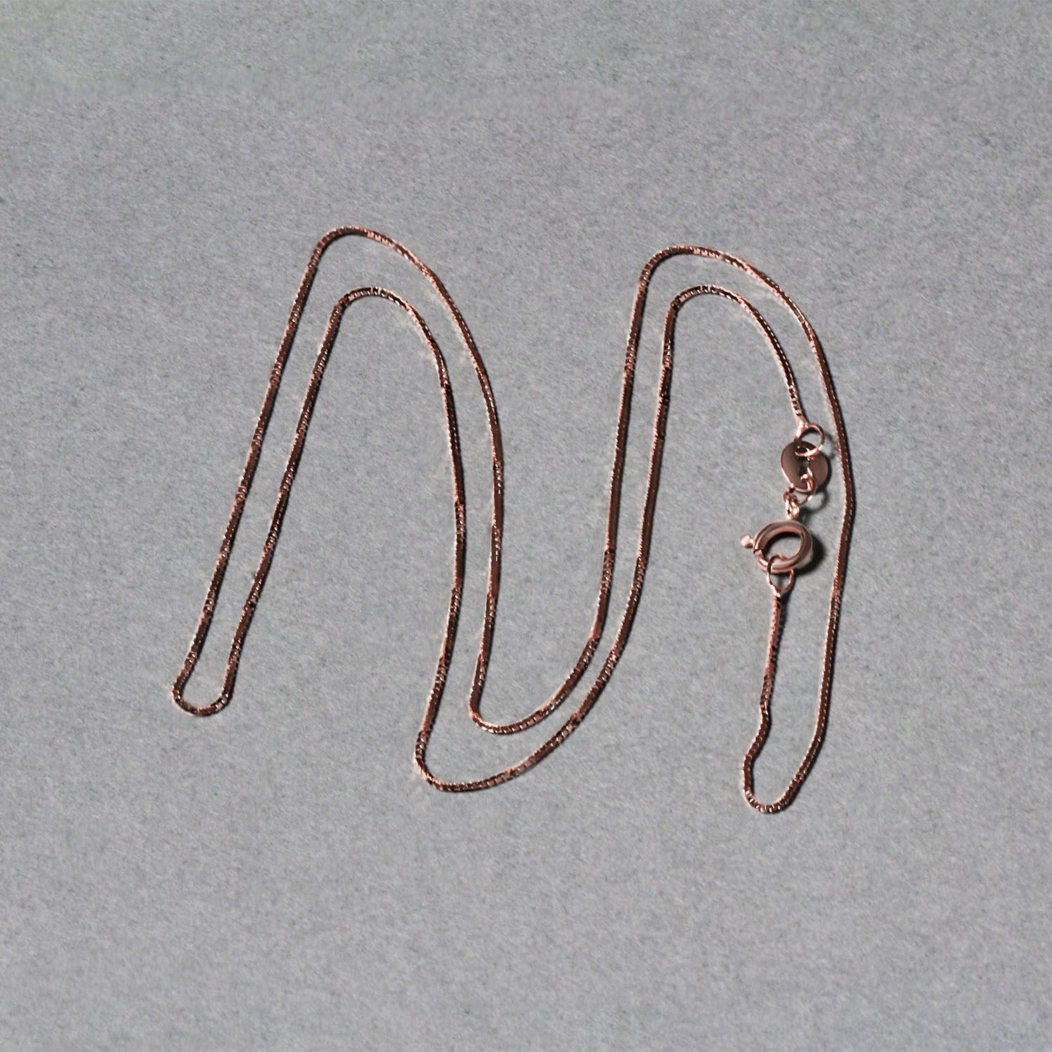 14k roségouden klassieke boxketting 0,60 mm