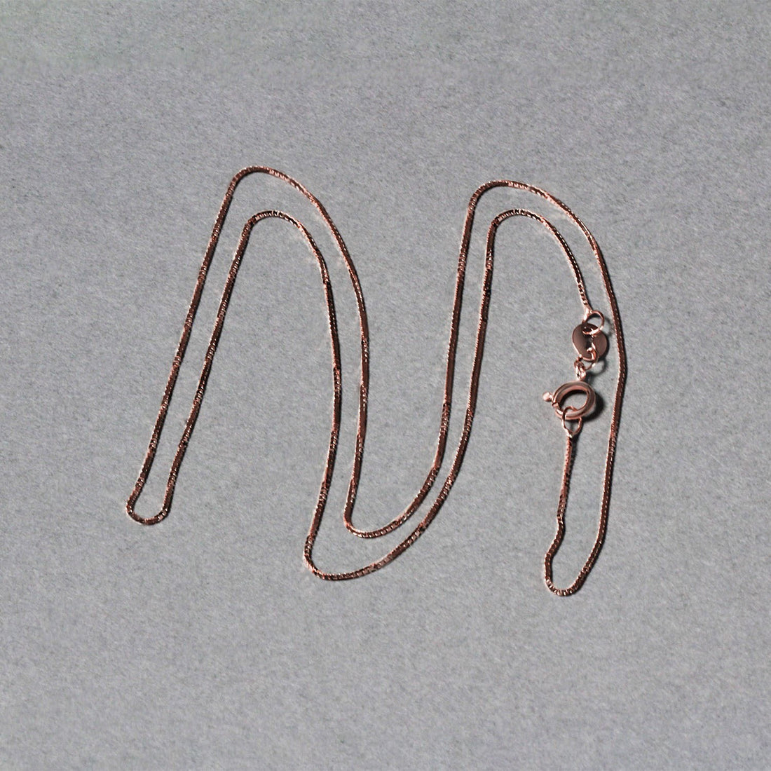 14k roségouden klassieke boxketting 0,60 mm