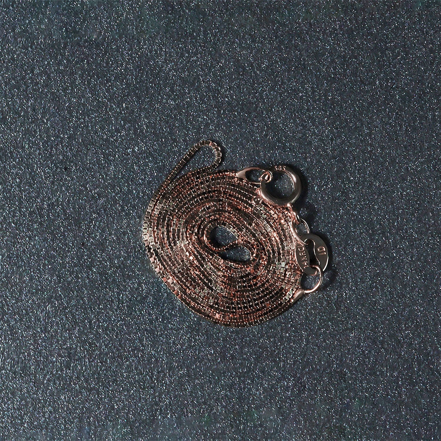 14k roségouden klassieke boxketting 0,60 mm